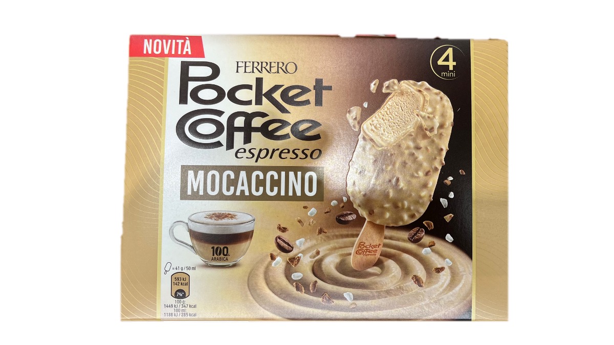 Pocket Coffee Mocaccino una sfumatura di gusto in più
