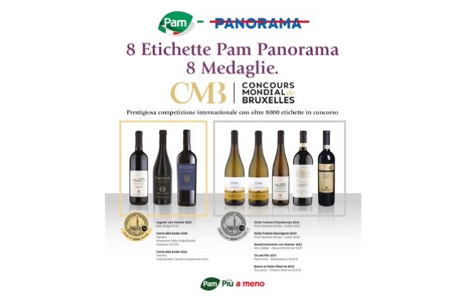 Pam Panorama: premiati a Roma gli otto vini medagliati al Concours Mondiale de Bruxelles