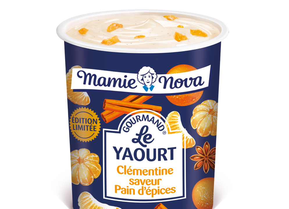 Yaourt  Clementine saveur Pain d’épices: nuova limited edition di Mamie Nova